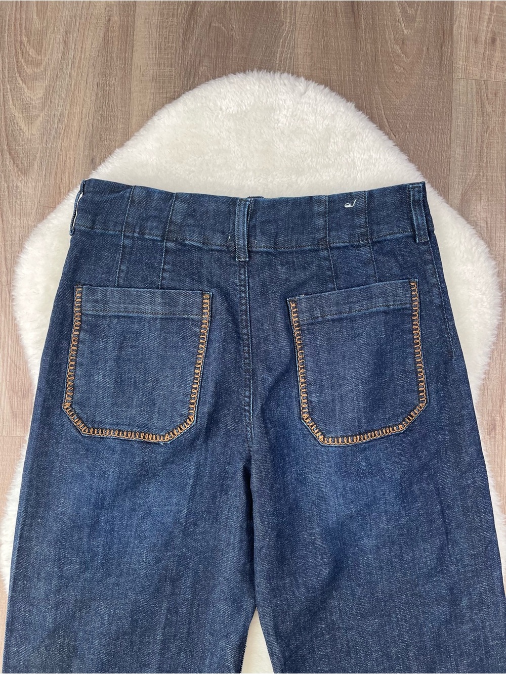 Maeve Colette Whipstitch High-Rise Wide-Leg Cropped Jeans - Picture 10 of 11